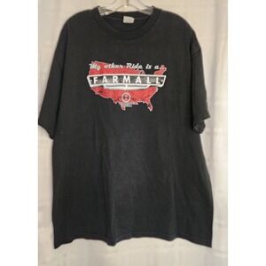 Farmall International Harvester T Shirt Mens Graphic Tee Tractor 2XL